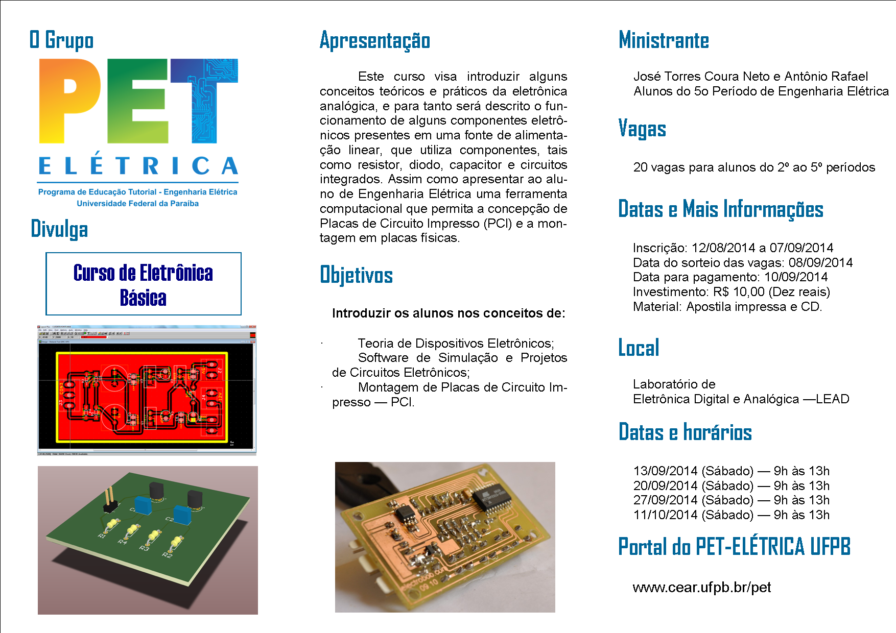 Folder Curso de Eletrônica Básica 2014 1